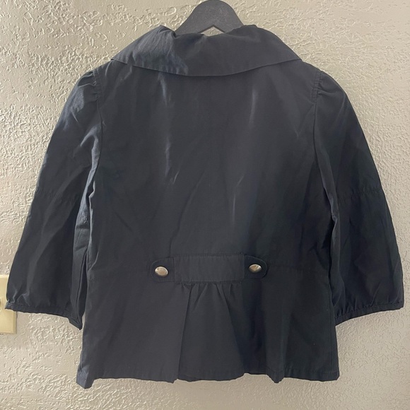 Y2K Ann Taylor Business Casual Black 3/4 Sleeve Button Up Jacket Size‎ Medium - Picture 8 of 12